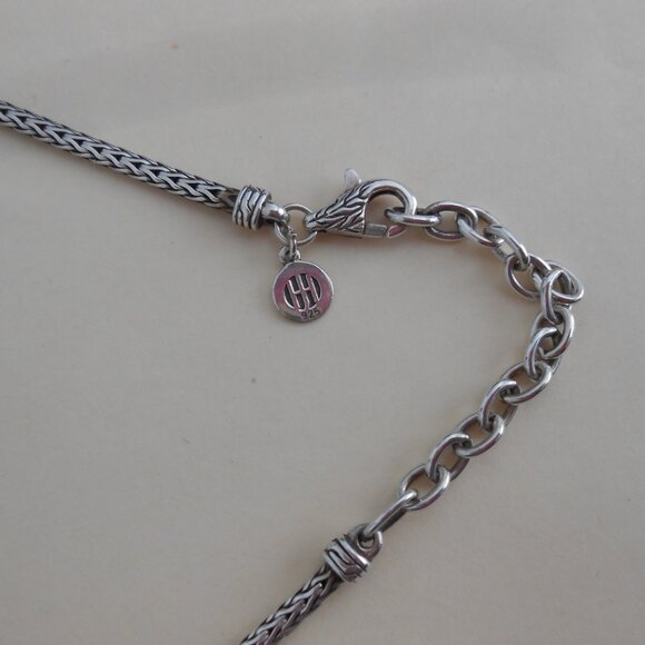 John Hardy Sterling Silver Pearl Pendant 2.5mm Necklace Adj 18" -20" - Picture 8 of 13